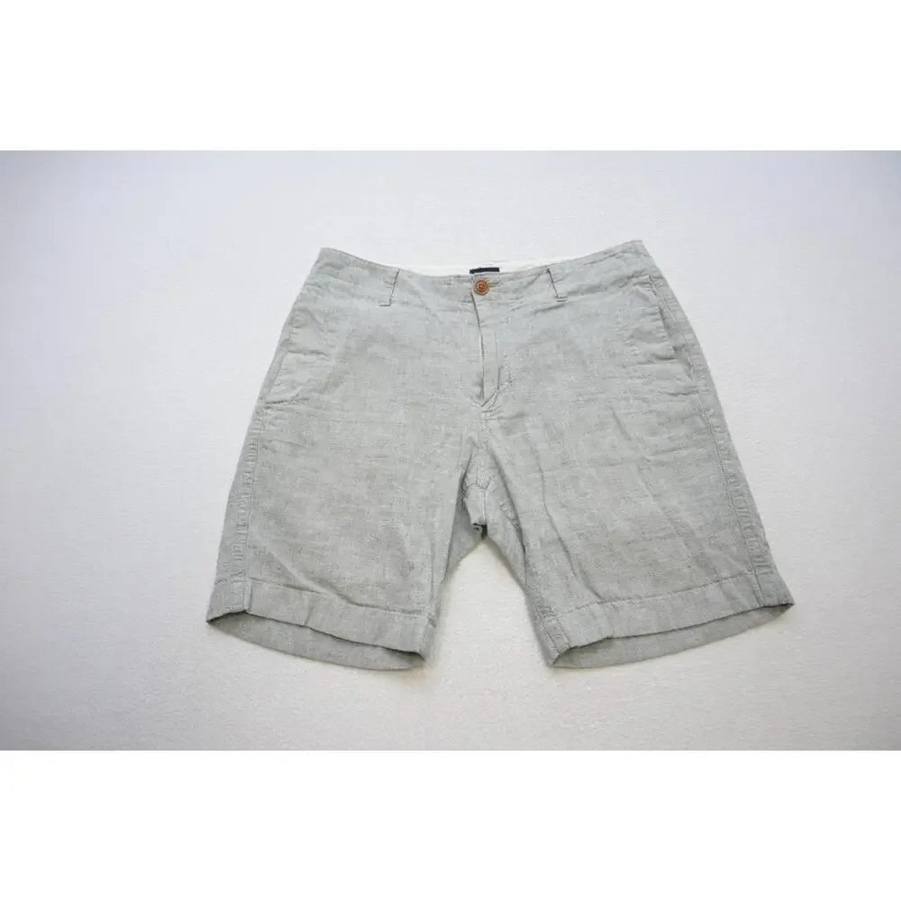 J Crew Khaki Chino Shorts Beige‎ Flat Athletic Mens Size 32
